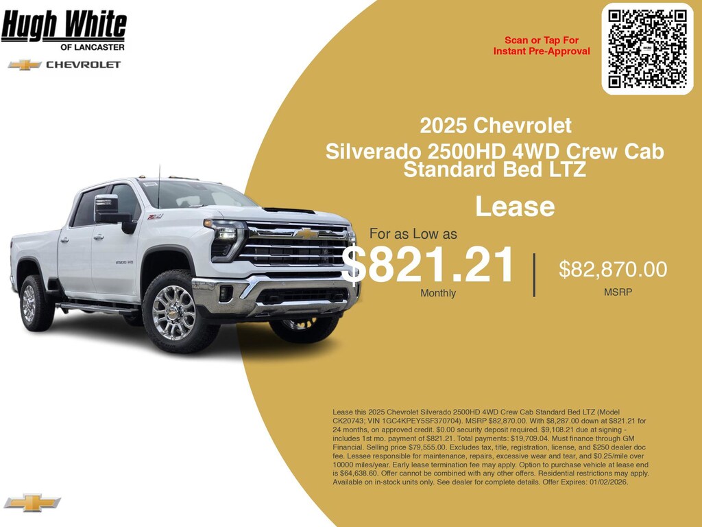 New 2025 Chevrolet Silverado 2500HD LTZ Truck