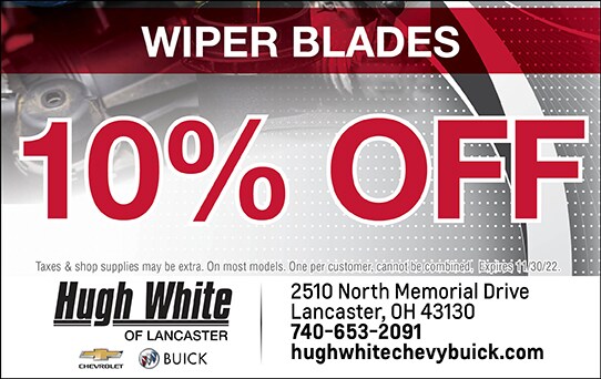 10% Off Wiper Blades | Hugh White Chevy Buick of Lancaster