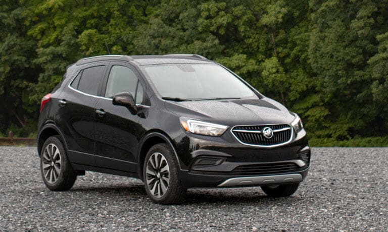 2022 Buick Encore parked in a rocky lot