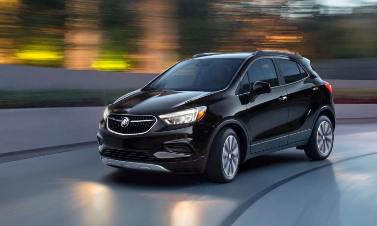 2022 Buick Encore driving along a curved road