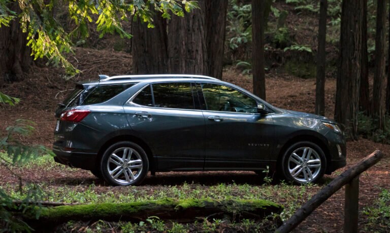 2021 Chevy Equinox exterior in a forest