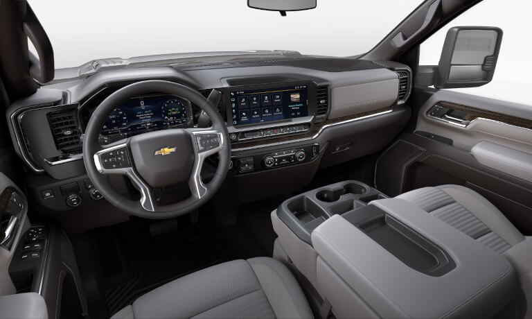 2025 Chevy Silverado 3500 HD infotainment system and dashboard