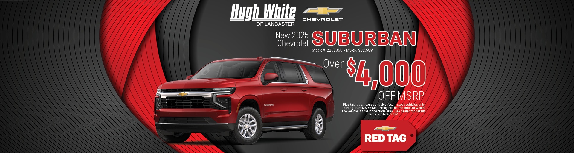 2025 Chevy Suburban Offer | Hugh White Chevy Buick