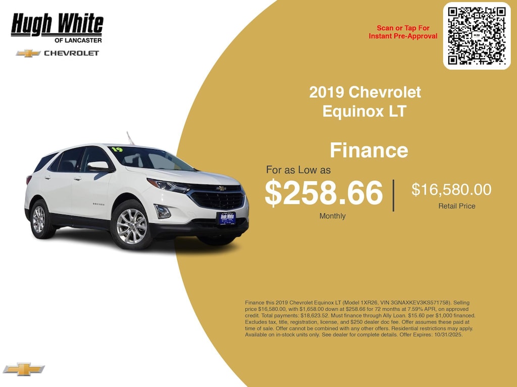 Used 2019 Chevrolet Equinox LT Sport Utility