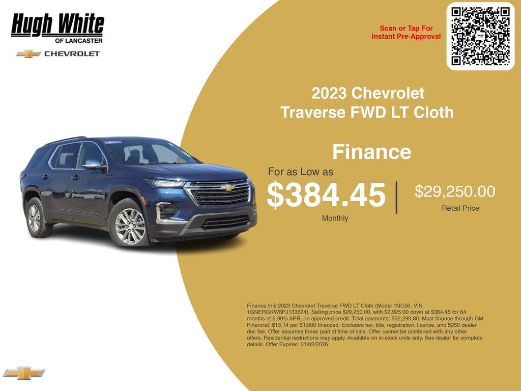 Certified 2023 Chevrolet Traverse LT Cloth Sport Utility