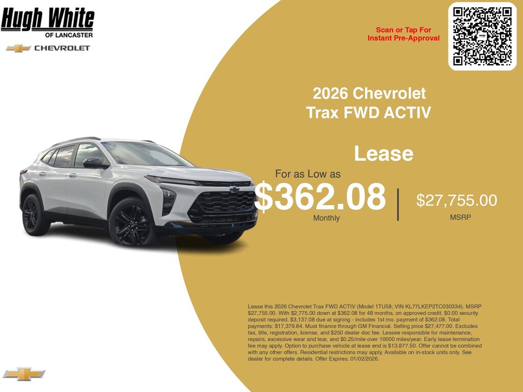 New 2026 Chevrolet Trax Activ SUV