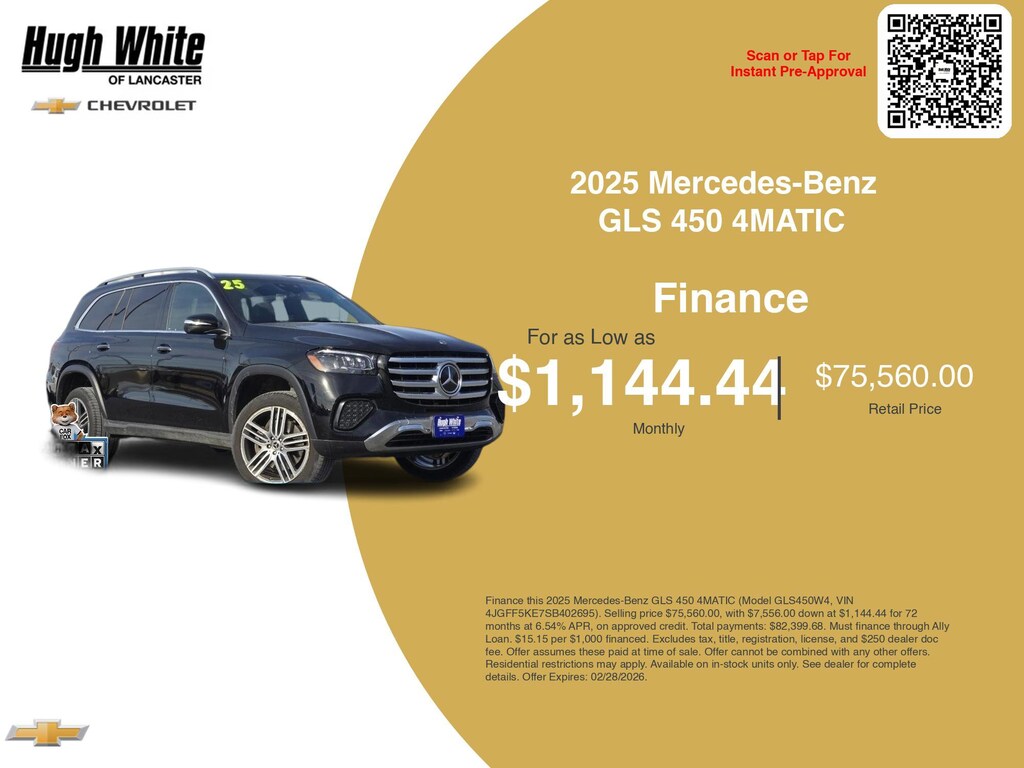 Used 2025 Mercedes-Benz GLS GLS 450 Sport Utility