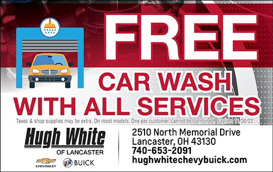 Free Car Wash W/ All Services | Hugh White Chevy Buick of Lancaster