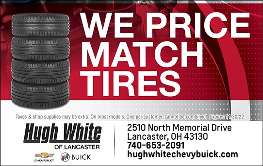 We Price Match Tires | Hugh White Chevy Buick of Lancaster