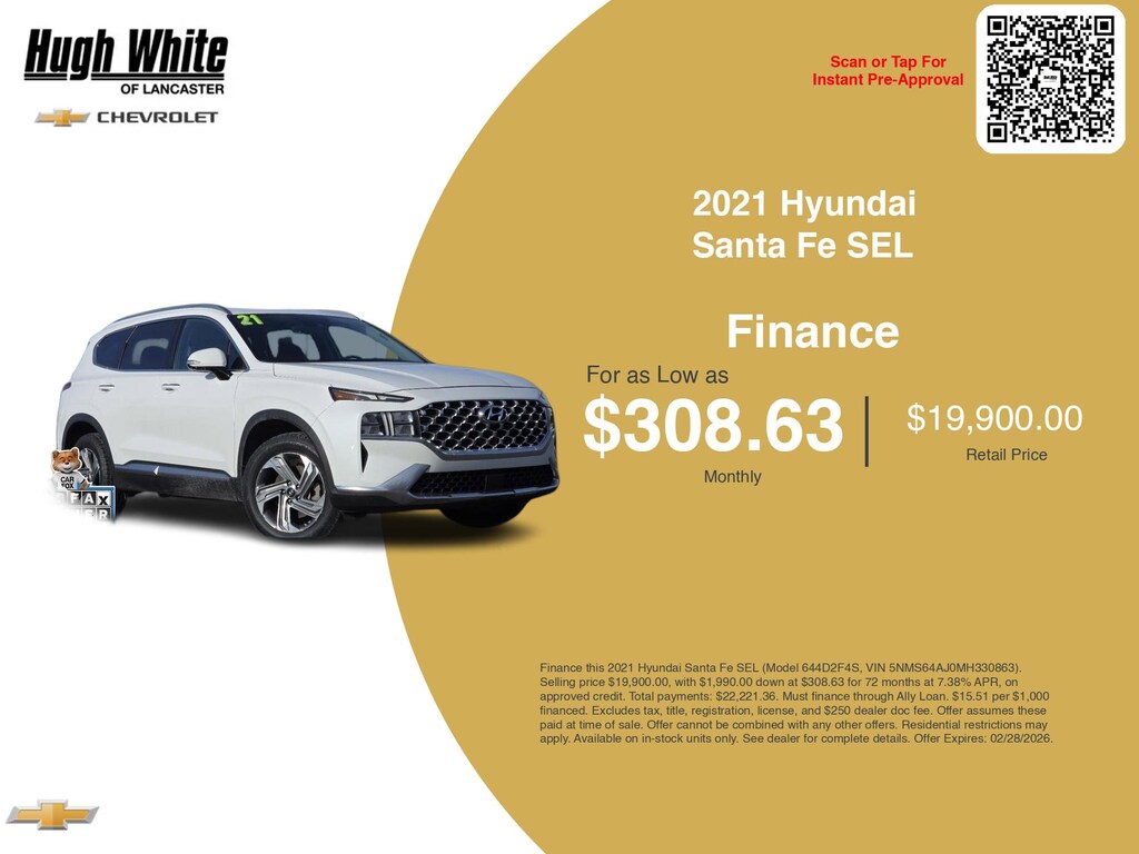 Used 2021 Hyundai Santa Fe SEL Sport Utility