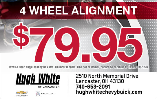 $79.95 4 Wheel Alignment | Hugh White Chevy Buick of Lancaster