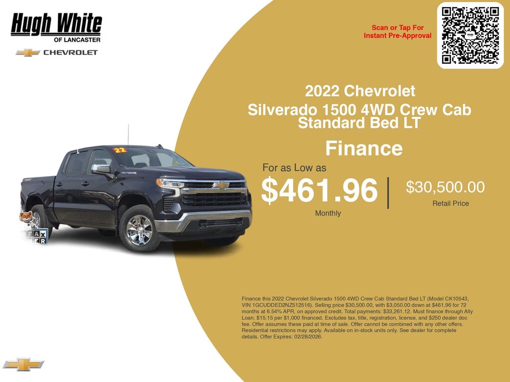 Used 2022 Chevrolet Silverado 1500 LT Crew Cab Pickup