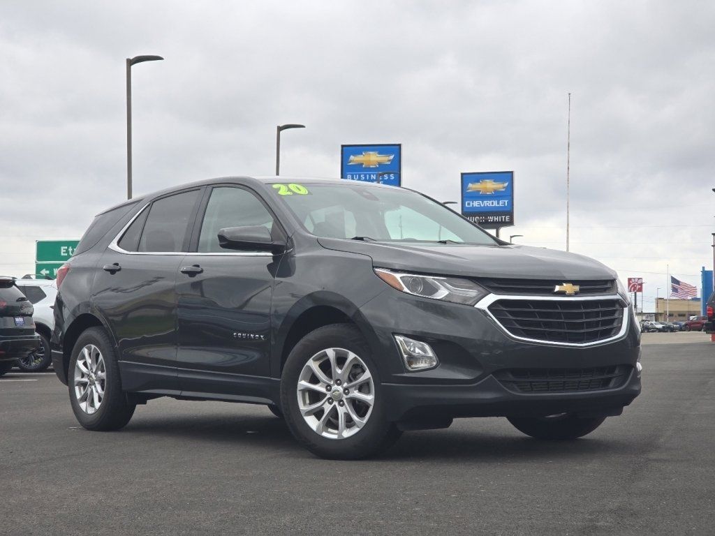 Used 2020 Chevrolet Equinox LT with VIN 3GNAXKEV0LS675142 for sale in Lancaster, OH