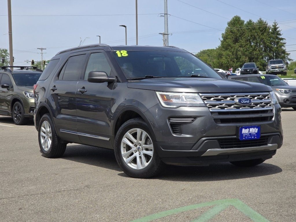 Used 2018 Ford Explorer XLT with VIN 1FM5K8D89JGC04363 for sale in Lancaster, OH