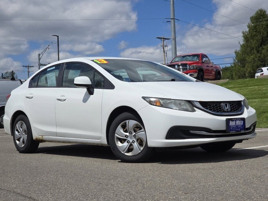 Used 2013 Honda Civic LX with VIN 19XFB2F51DE079534 for sale in Lancaster, OH