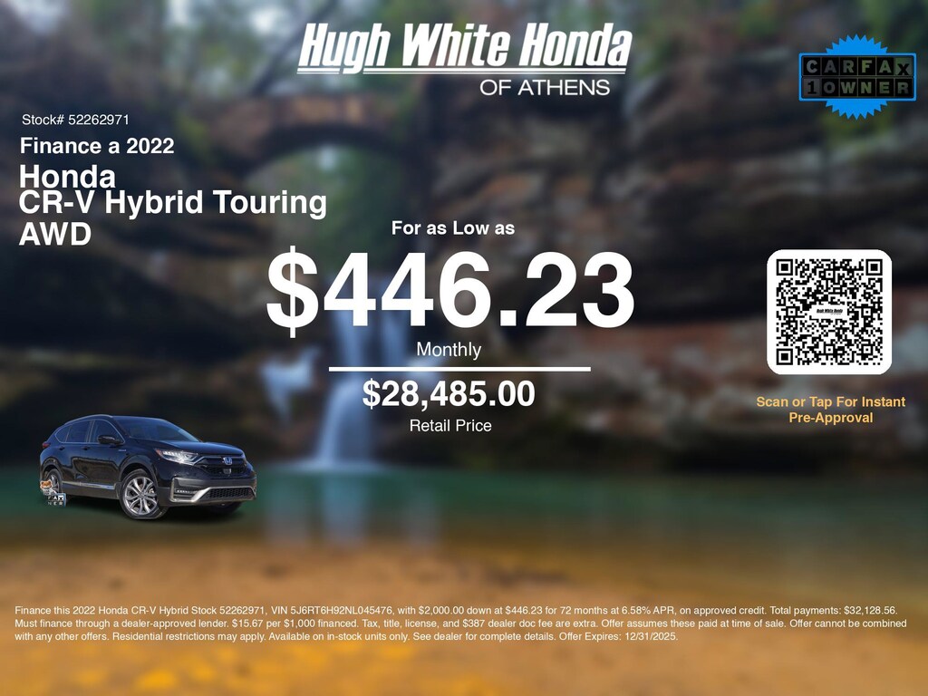 Certified 2022 Honda CR-V Hybrid Touring SUV
