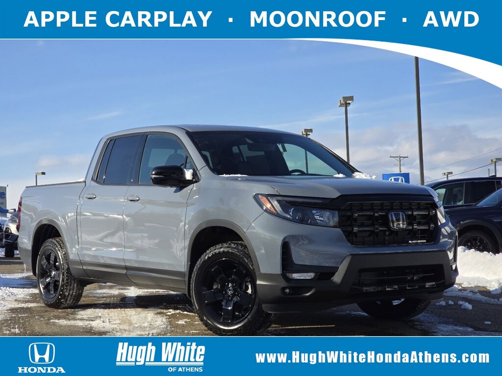 New 2026 Honda Ridgeline Black Edition Truck Crew Cab