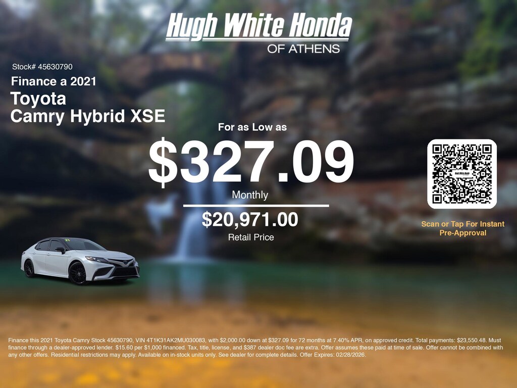 Used 2021 Toyota Camry Hybrid XSE Sedan