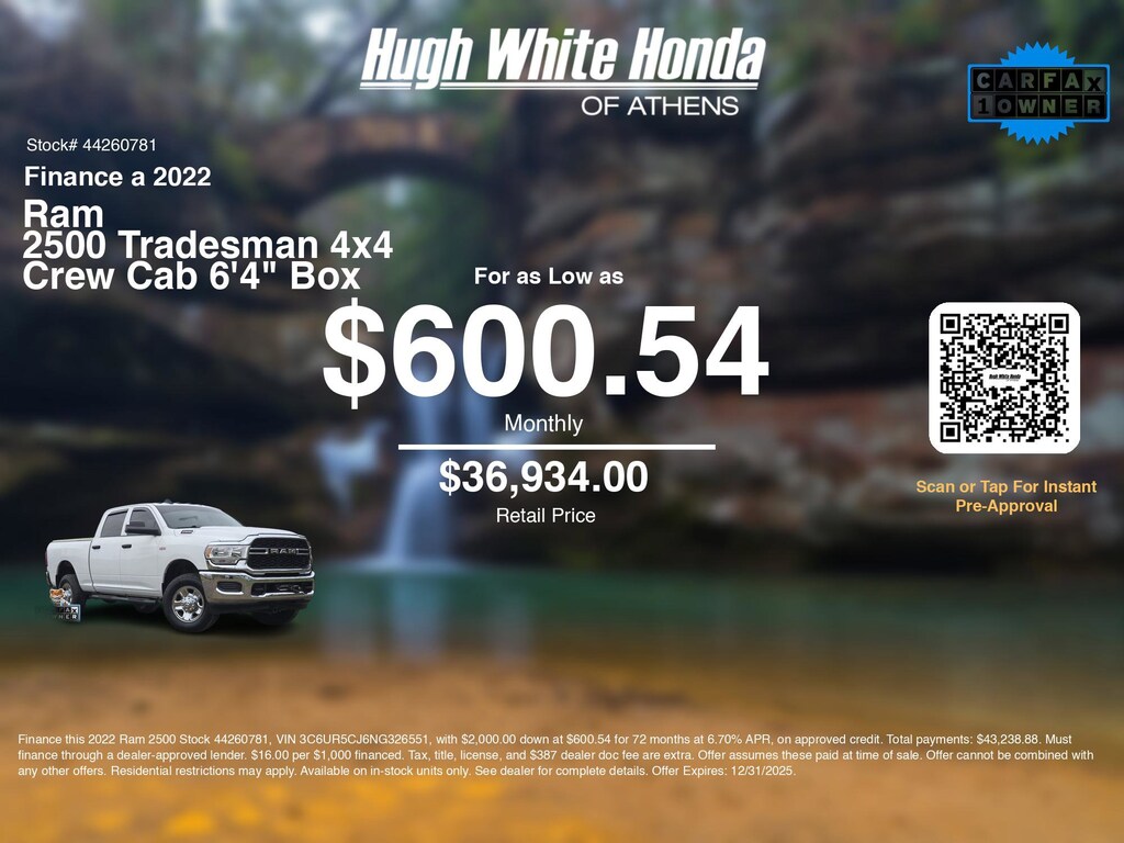 Used 2022 Ram 2500 Tradesman Truck Crew Cab