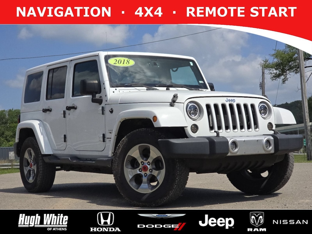 Used 2018 Jeep Wrangler JK Unlimited Sahara 4x4 SUV