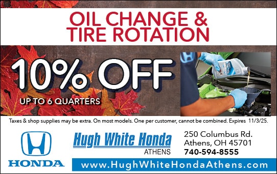 10% Off Oil Change and Tire Rotation