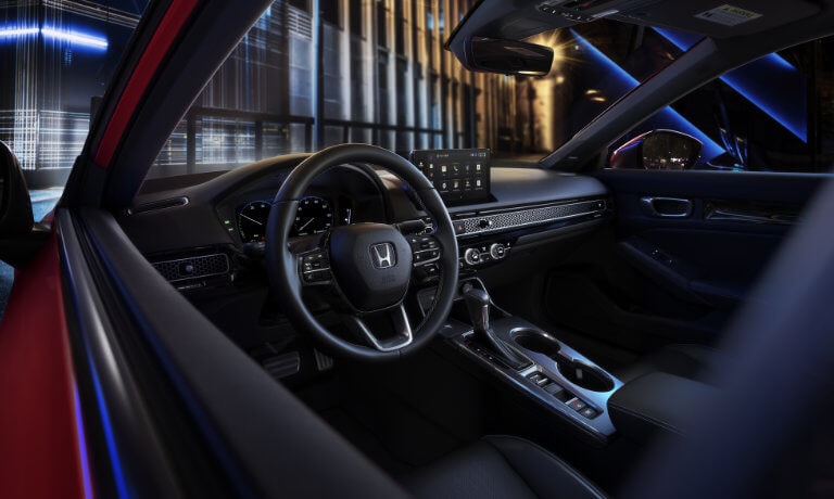 2025 Honda Civic interior driver's wheel and seat
