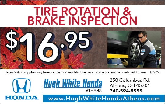 $16.95 Tire Rotation and Brake Inspection