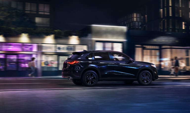 2026 Honda HR-V driving fast at night