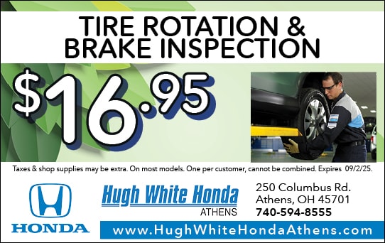 $16.95 Tire Rotation and Brake Inspection