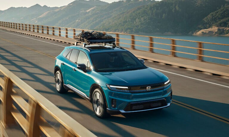 2024 Honda Prologue on bridge with luggage