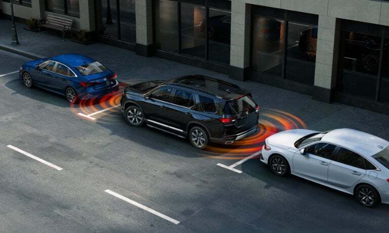 2024 Honda Pilot safety sensors in parallel park