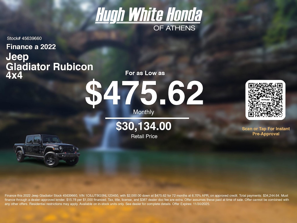 Certified 2022 Jeep Gladiator Rubicon Truck Crew Cab