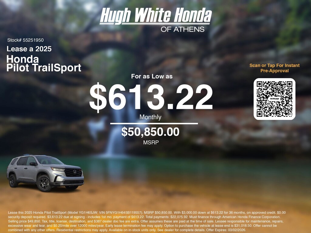 New 2025 Honda Pilot TrailSport SUV