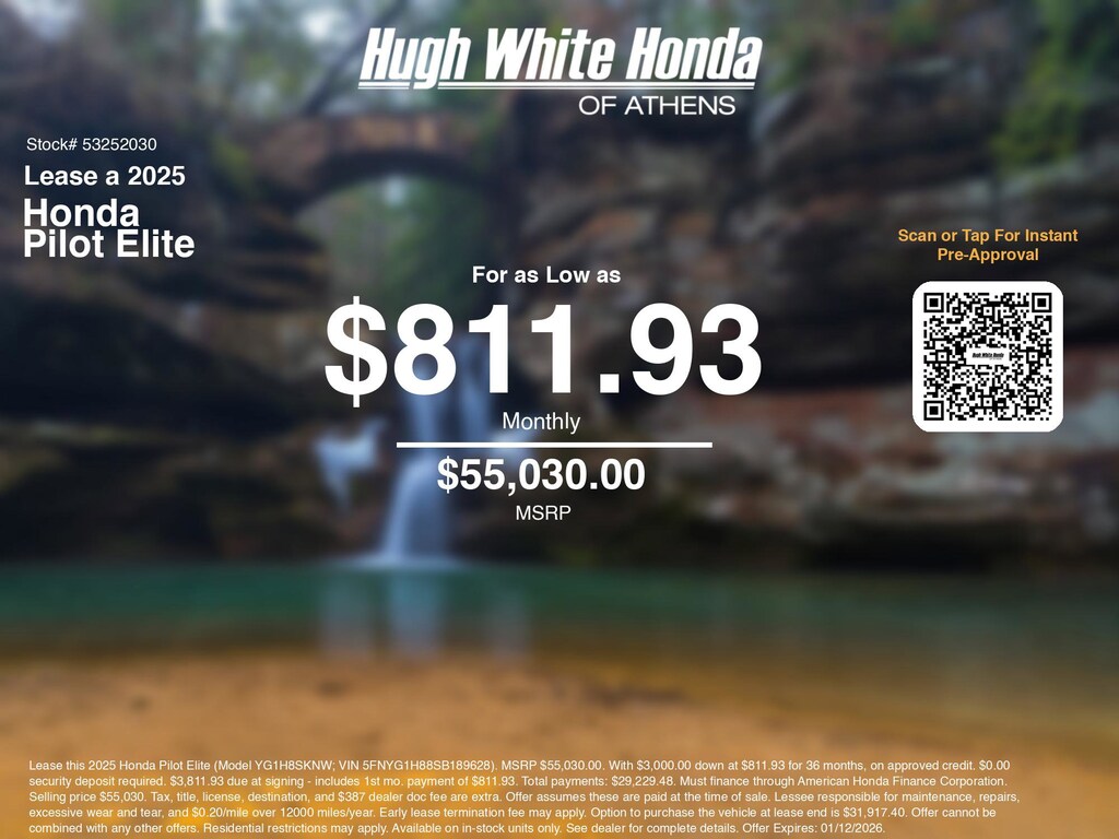 New 2025 Honda Pilot Elite SUV