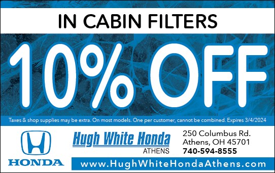 Honda Service Coupons &amp; Parts Specials in Athens, OH