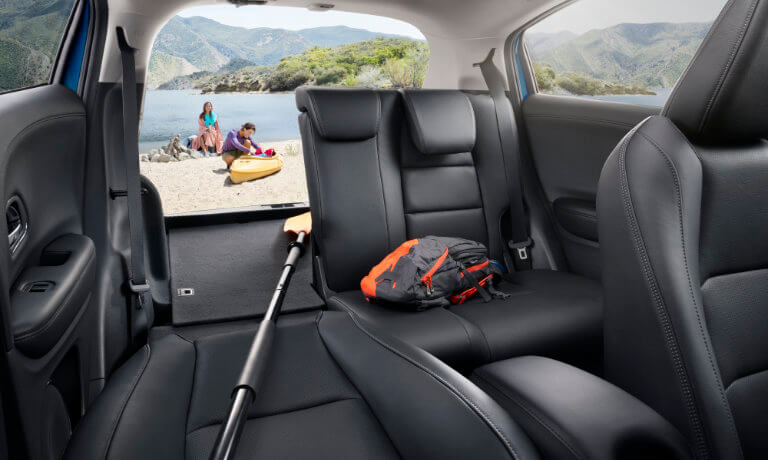 2022 Honda HR-V back seats with cargo inside