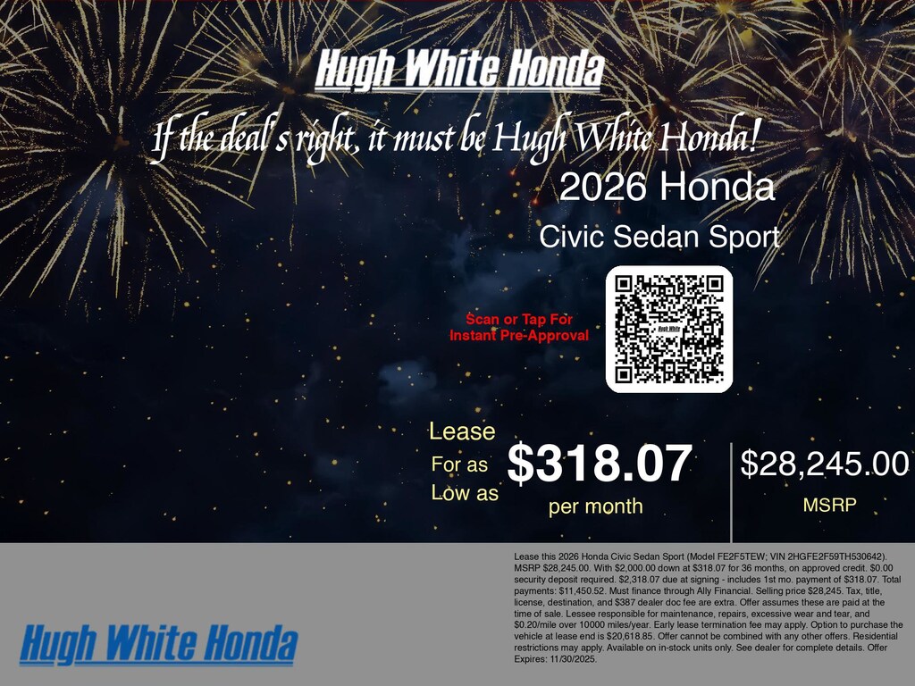 New 2026 Honda Civic Sport Sedan