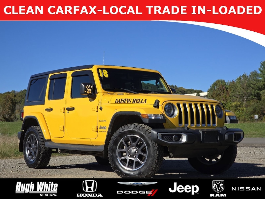 Used 2018 Jeep Wrangler Unlimited Sahara 4x4 SUV