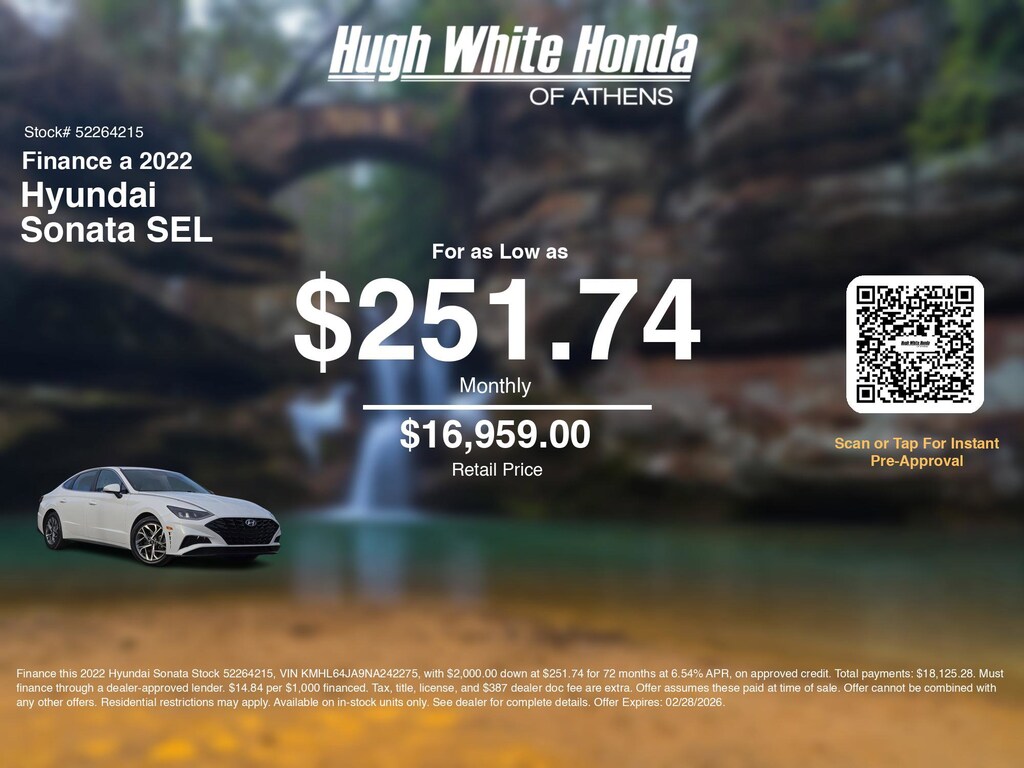 Used 2022 Hyundai Sonata SEL Sedan