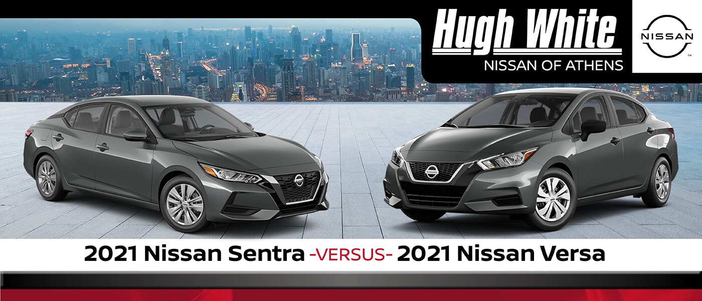 2021 Nissan Sentra vs. 2021 Nissan Versa