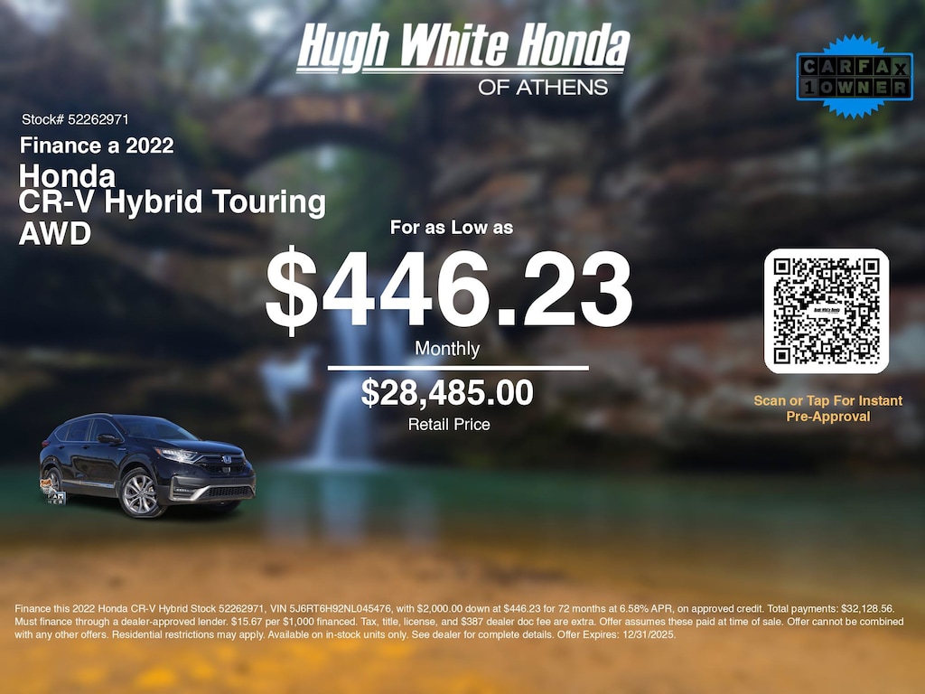 Certified 2022 Honda CR-V Hybrid Touring SUV