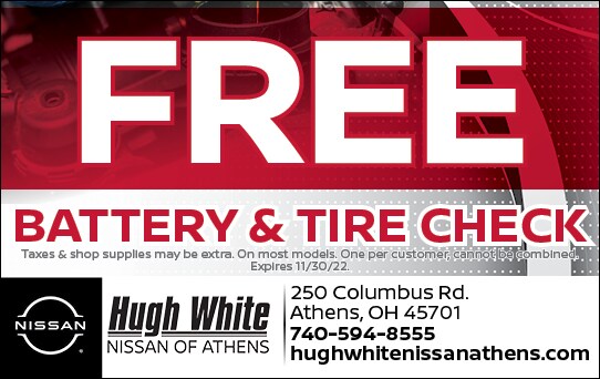 Free Battery & Tire Check