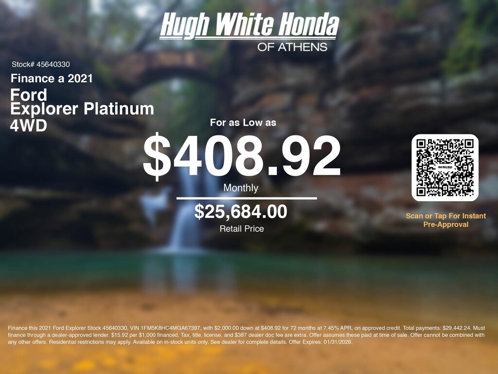 Used 2021 Ford Explorer Platinum SUV