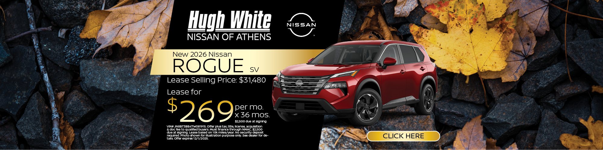 2026 Nissan Rogue Lease Offer | Hugh White Nissan Athens