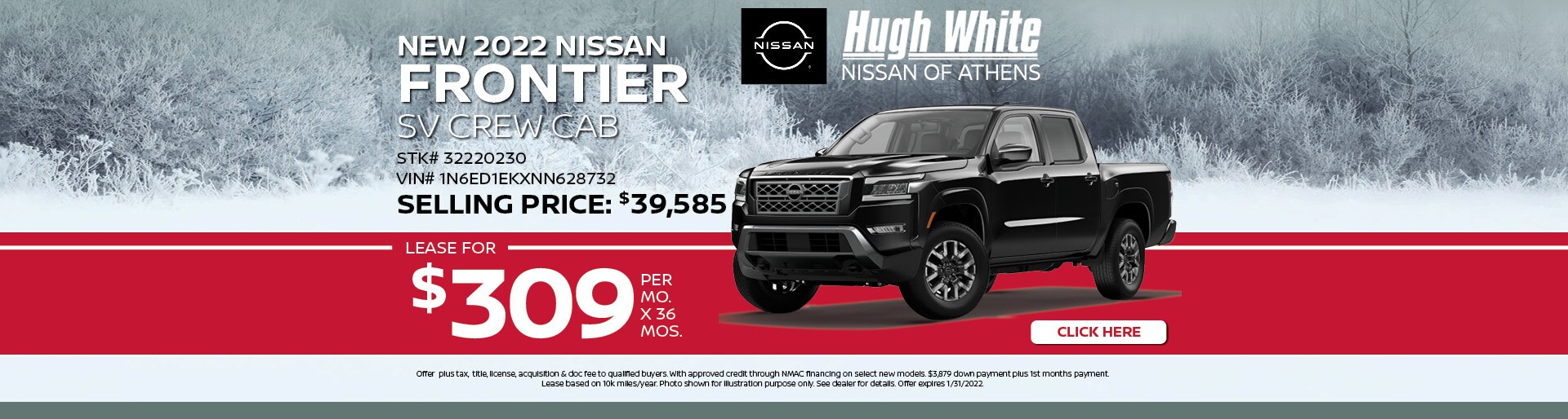 2022 Nissan Frontier Lease Offer | Hugh White Nissan Athens