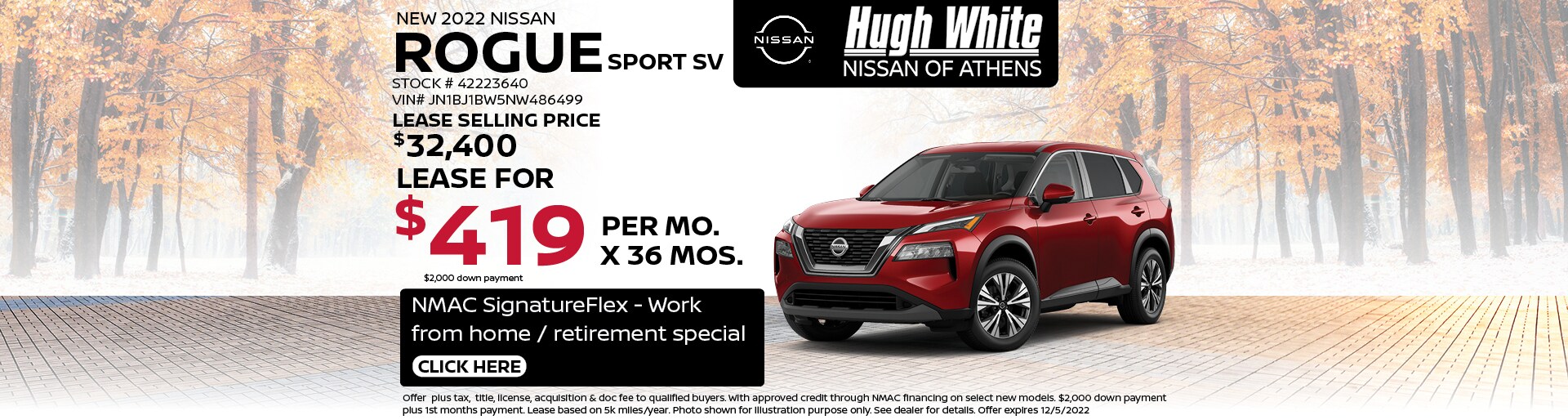 2022 Nissan Rogue Lease Offer | Hugh White Nissan Athens