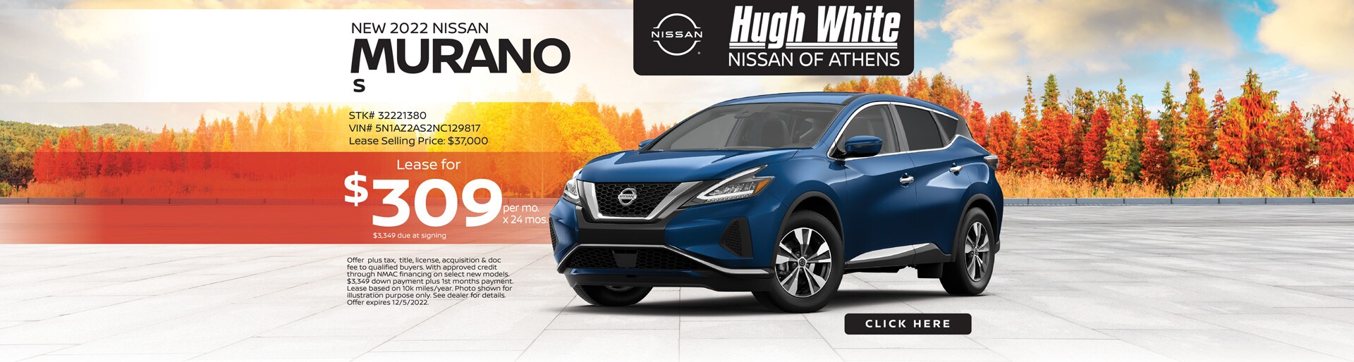 2022 Nissan Murano Lease Offer | Hugh White Nissan Athens