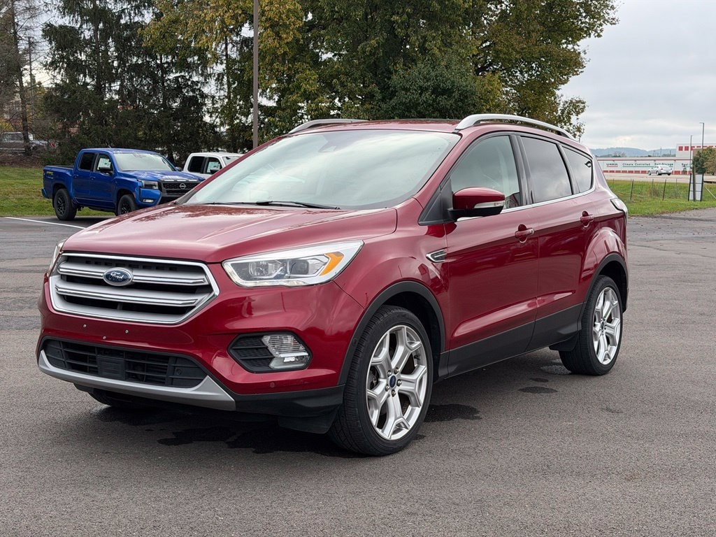 Used 2018 Ford Escape Titanium with VIN 1FMCU9J9XJUB08361 for sale in Lancaster, OH