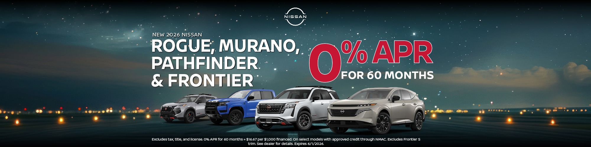 2026 Nissan Models Finance Offer | Hugh White Nissan of Lancaster