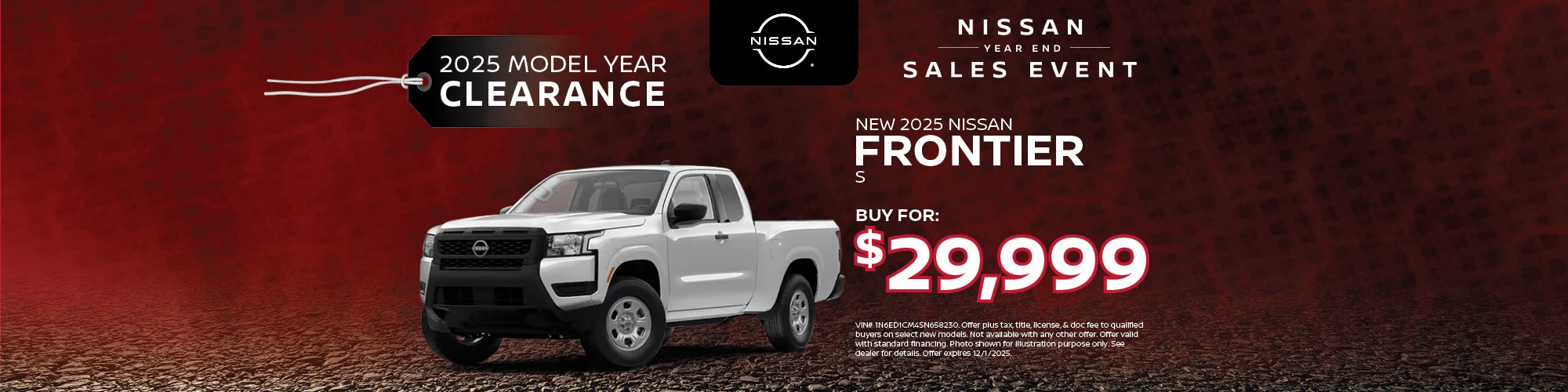2025 Nissan Frontier Buy Offer | Hugh White Nissan of Lancaster